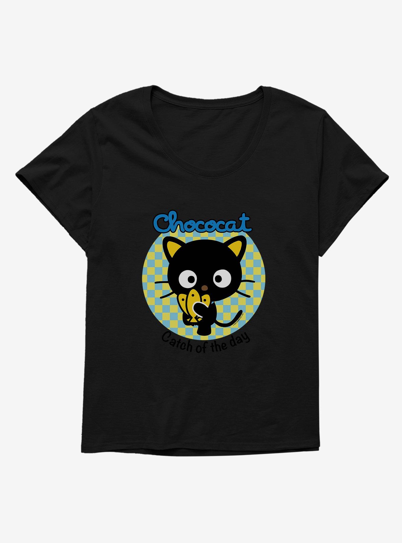 Hello Kitty & Friends Chococat Womens T-Shirt Plus Size, BLACK, hi-res