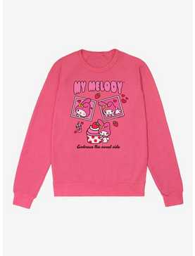 Hello Kitty & Friends My Melody Strawberry Stamps French Terry Sweatshirt, , hi-res