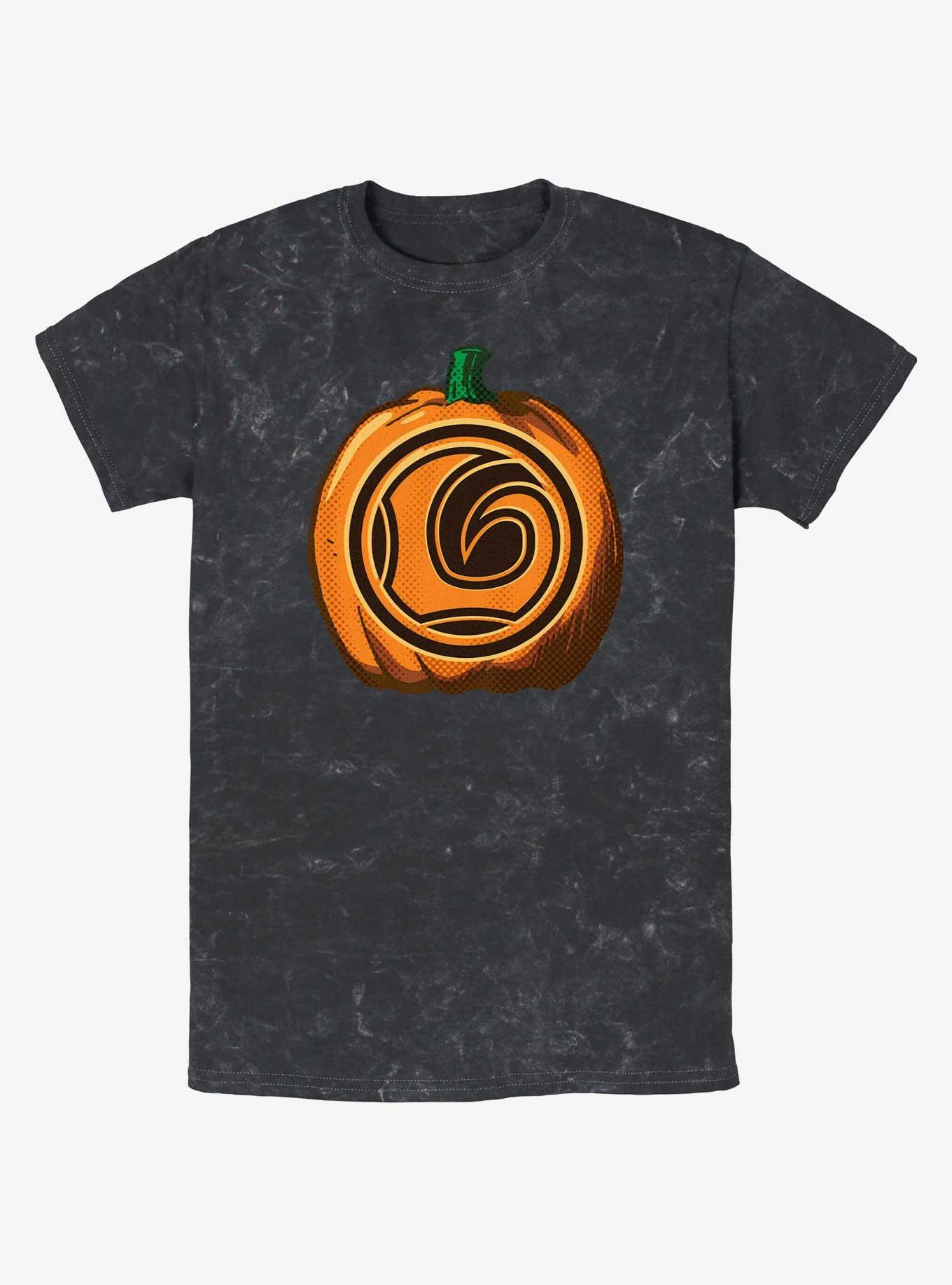 Marvel Loki Jack-O-Lantern Pumpkin Mineral Wash T-Shirt