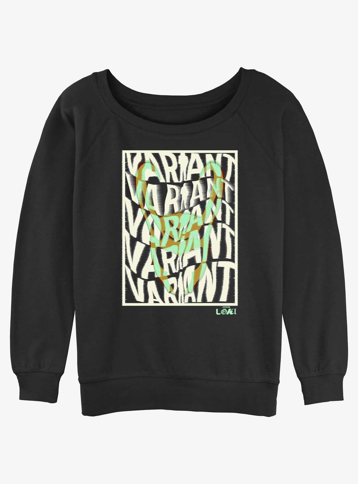 Marvel Loki Variant Ready For Deletion Girls Slouchy Sweatshirt
