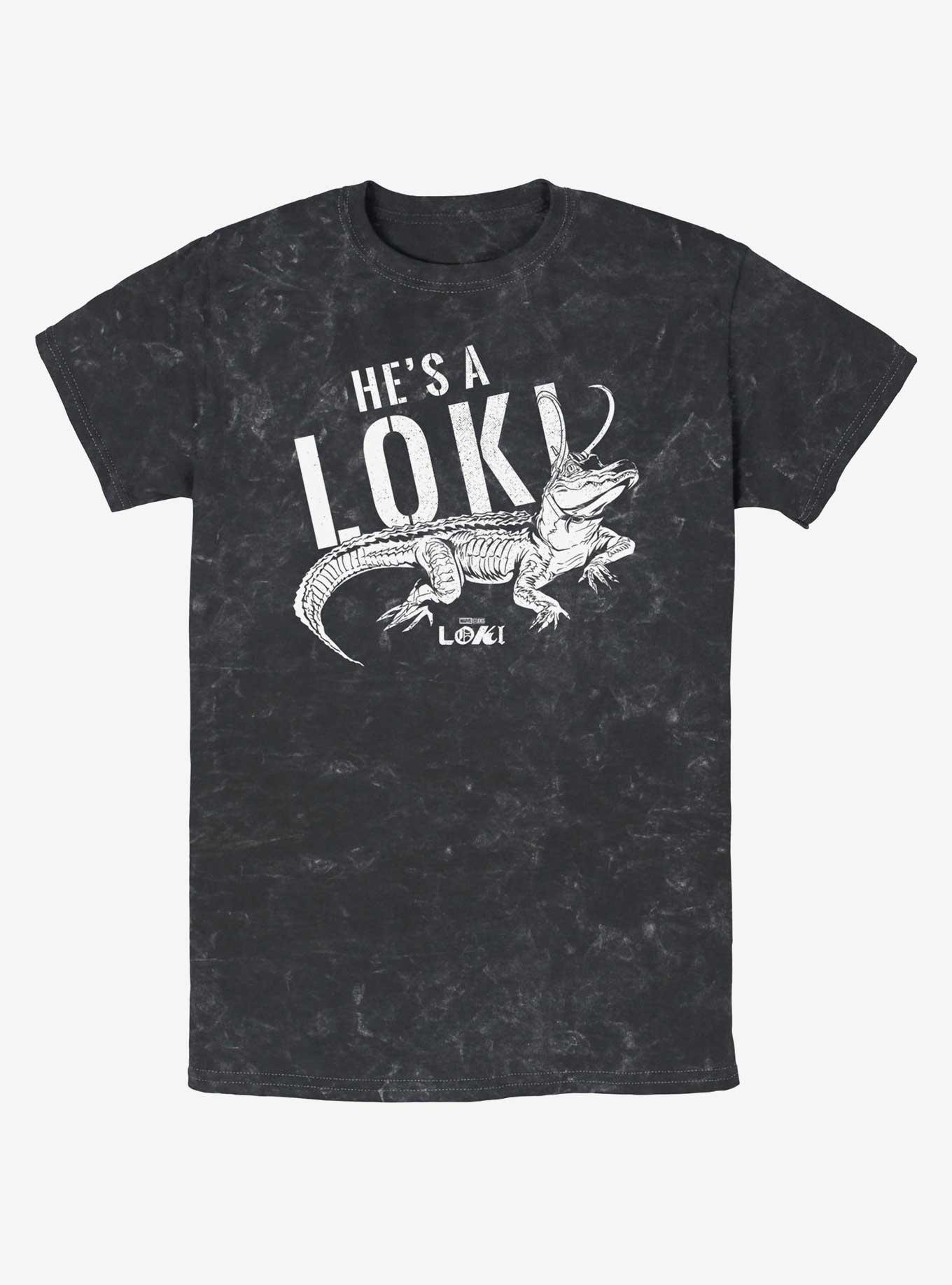Marvel Loki Alligator He's A Mineral Wash T-Shirt