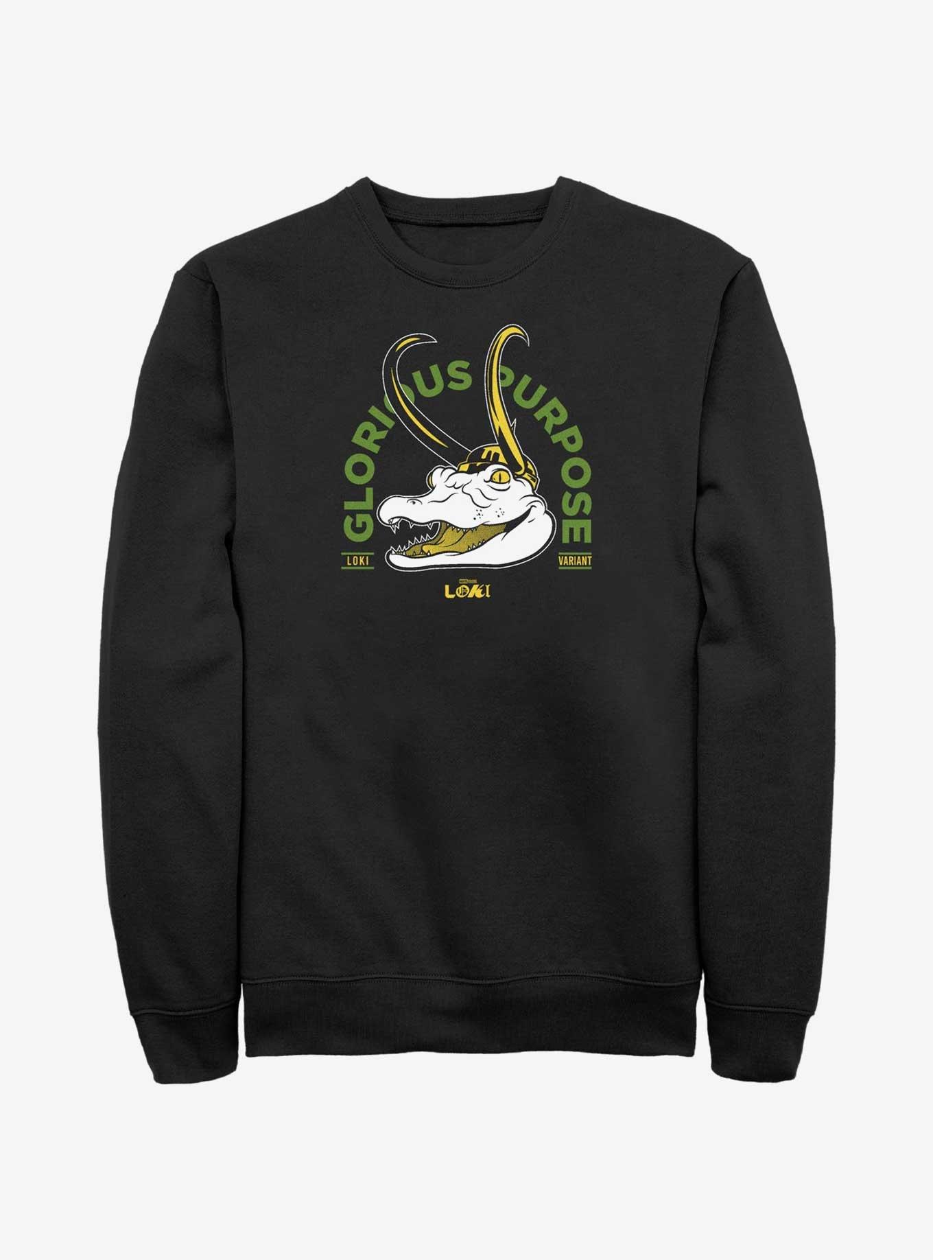 Marvel Loki Alligator Loki Glorious Purpose Sweatshirt, BLACK, hi-res