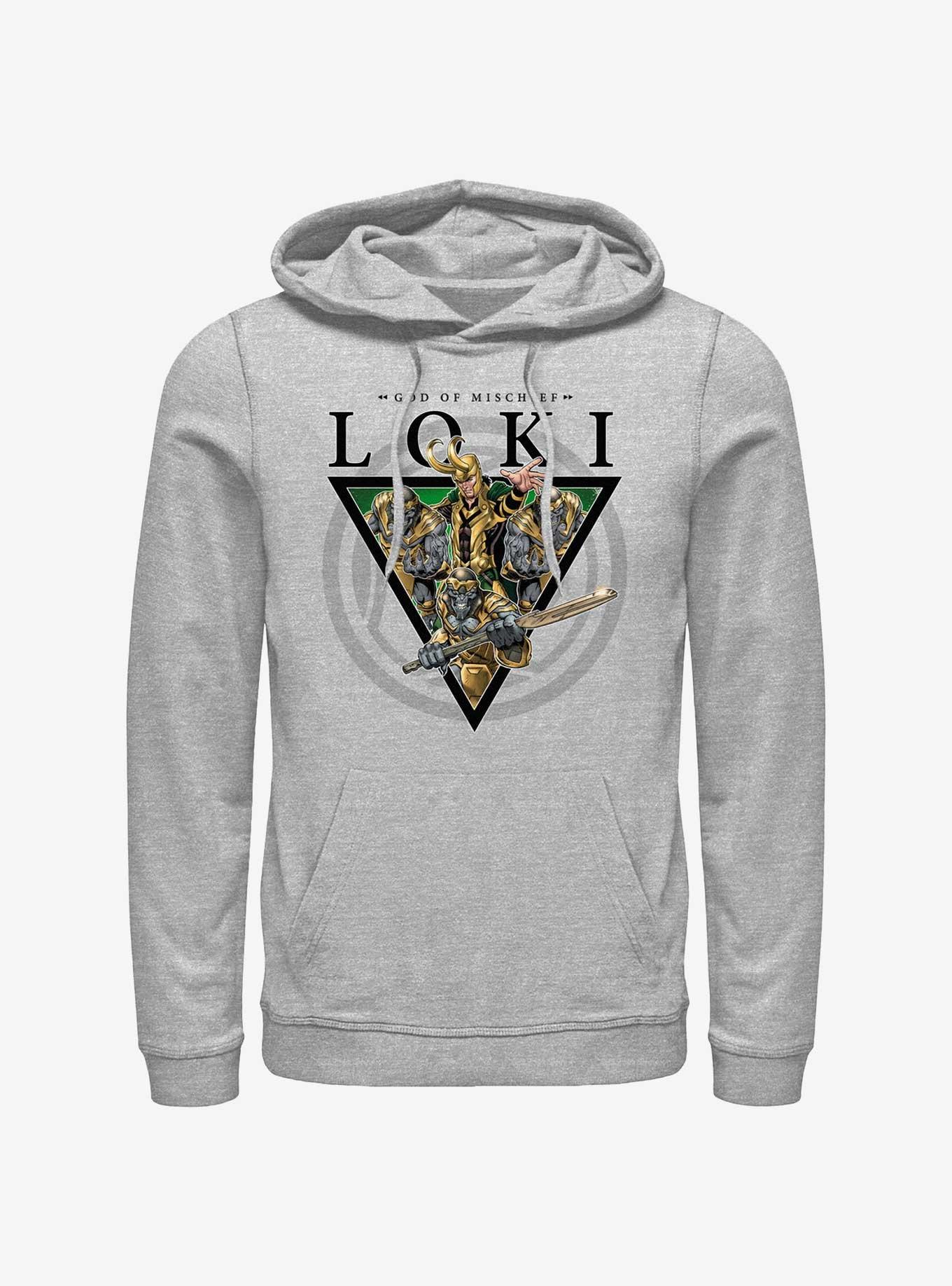 Marvel Loki God Of Mischief Hoodie, ATH HTR, hi-res