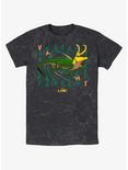 Marvel Loki Variant Alligator Loki Mineral Wash T-Shirt, BLACK, hi-res