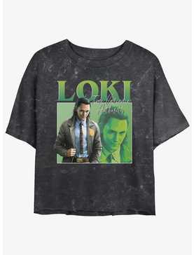 Marvel Loki TVA Loki Womens Mineral Wash Crop T-Shirt, , hi-res
