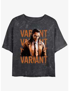 Marvel Loki Variant Poster Womens Mineral Wash Crop T-Shirt, , hi-res