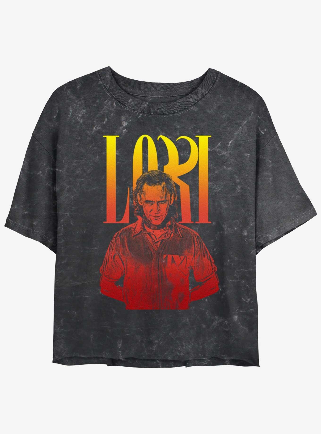 Marvel Loki Hella Loki Womens Mineral Wash Crop T-Shirt, , hi-res