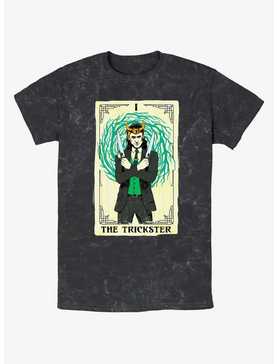 Marvel Loki Trickster Tarot Mineral Wash T-Shirt, , hi-res