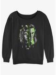 Marvel Loki Sylvie and Loki Split Portrait Womens Slouchy Sweatshirt, BLACK, hi-res