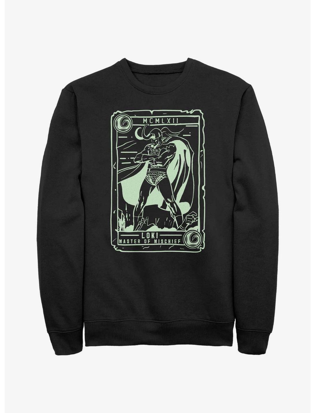 Marvel Loki Collector Card Sweatshirt, BLACK, hi-res