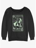 Marvel Loki Collector Card Womens Slouchy Sweatshirt, BLACK, hi-res