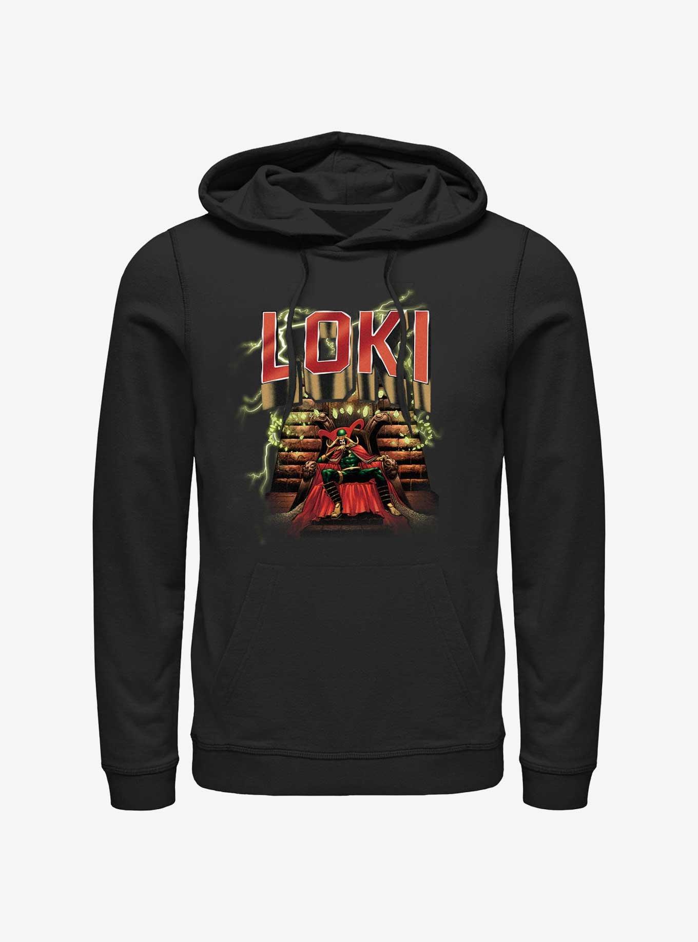 Marvel Loki Master Mischief Throne Hoodie, BLACK, hi-res