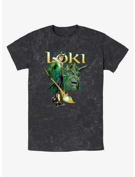 Marvel Loki Mischievous Grin Mineral Wash T-Shirt, , hi-res