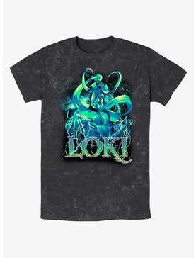 Marvel Loki Lightning Mineral Wash T-Shirt, , hi-res