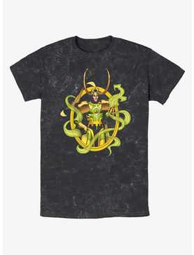Marvel Loki Power Pose Mineral Wash T-Shirt, , hi-res