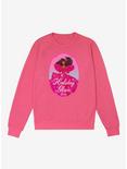 Barbie Holiday Glam French Terry Sweatshirt, HELICONIA HEATHER, hi-res