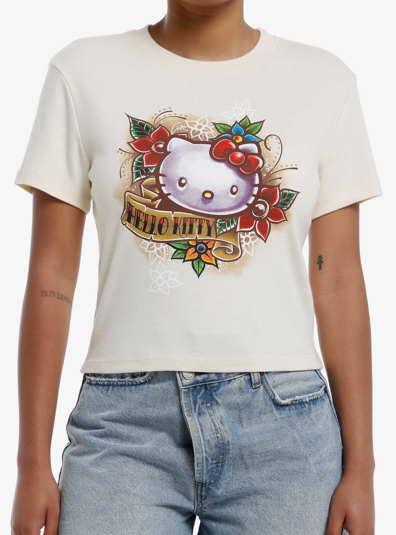 Hello Kitty Tattoo Girls Baby T-Shirt, , hi-res