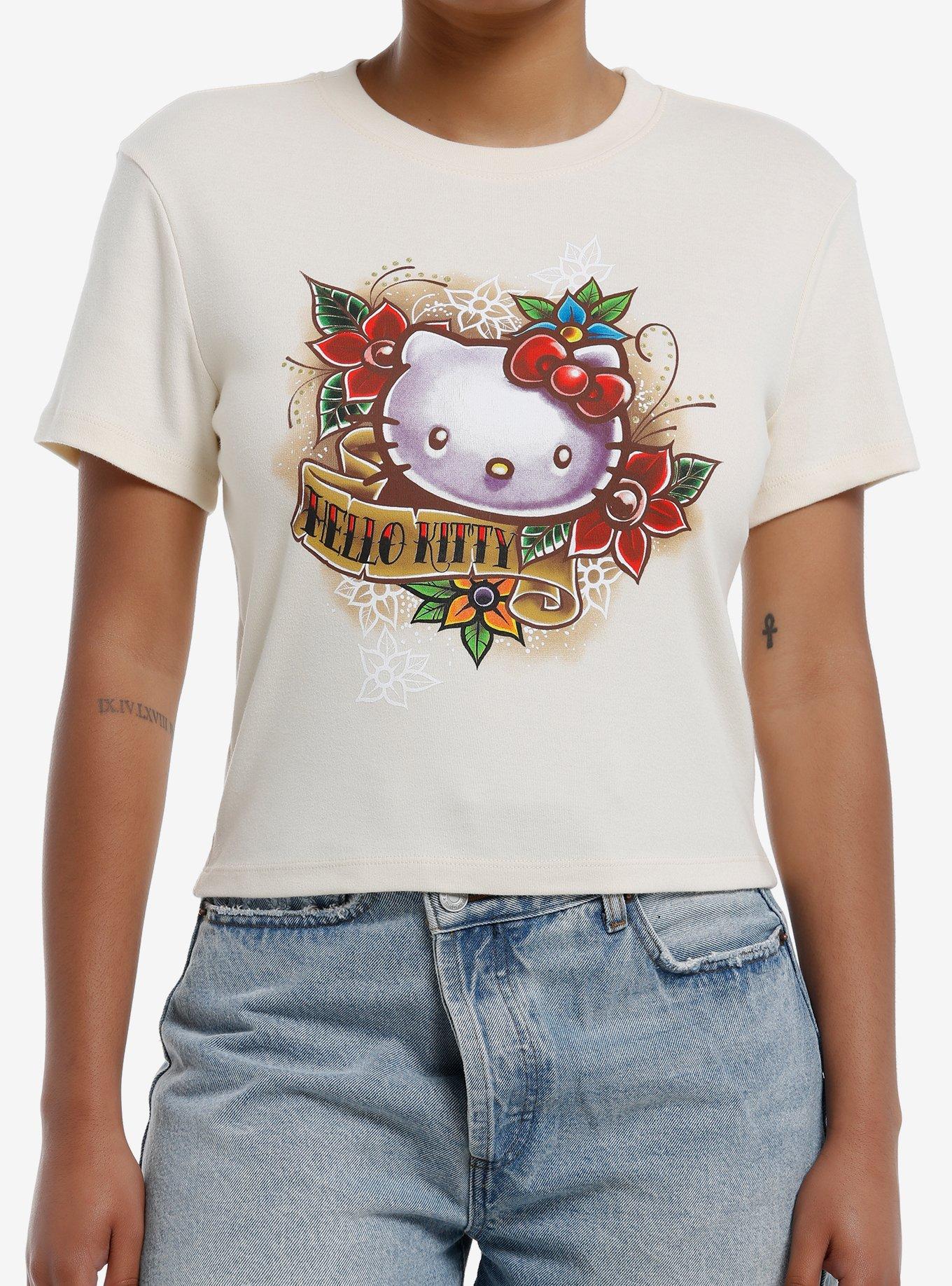 Hello Kitty Tattoo Girls Baby T-Shirt, , hi-res