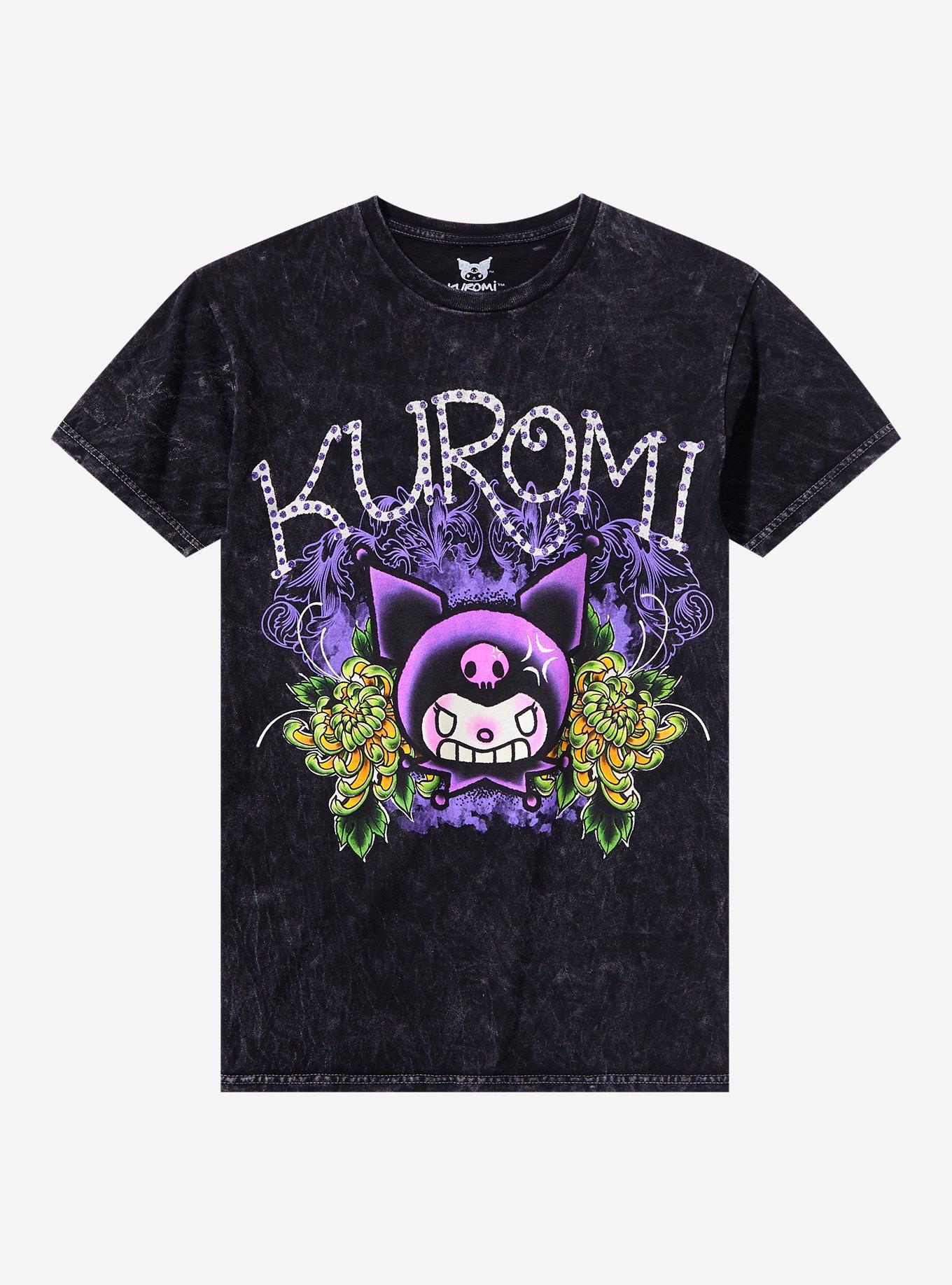 Kuromi Tattoo Art Mineral Boyfriend Fit Girls T-Shirt, MULTI, hi-res