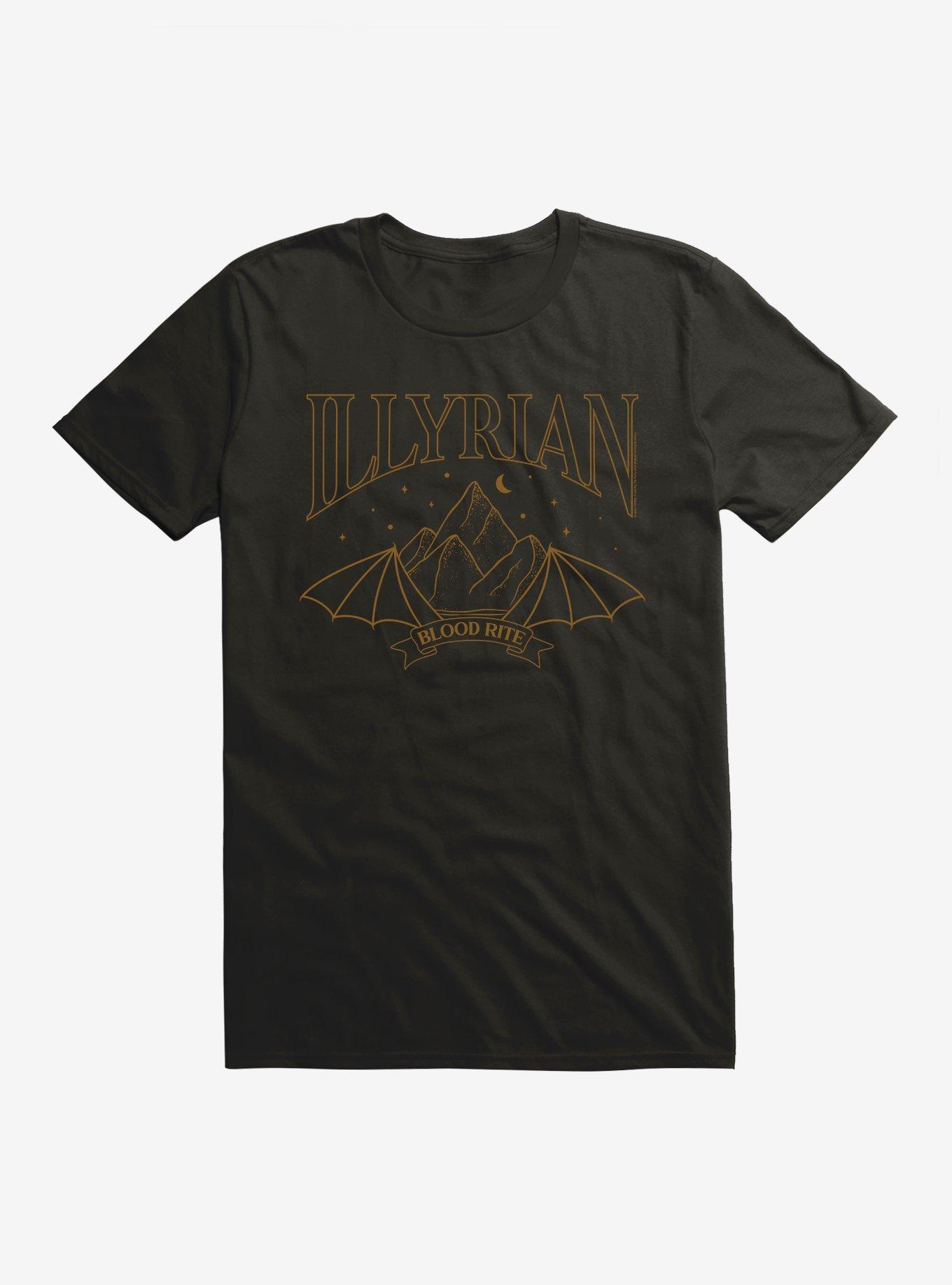 A Court Of Mist & Fury Illyrian Blood Rite Extra Soft T-Shirt, BLACK, hi-res