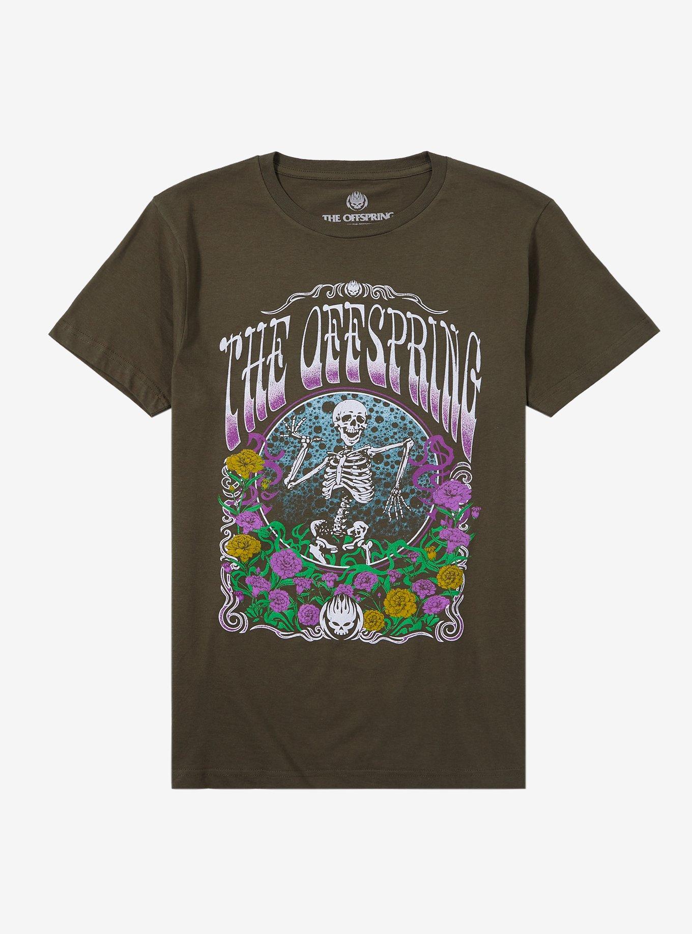 The Offspring Skeleton Rose Boyfriend Fit Girls T-Shirt, , hi-res