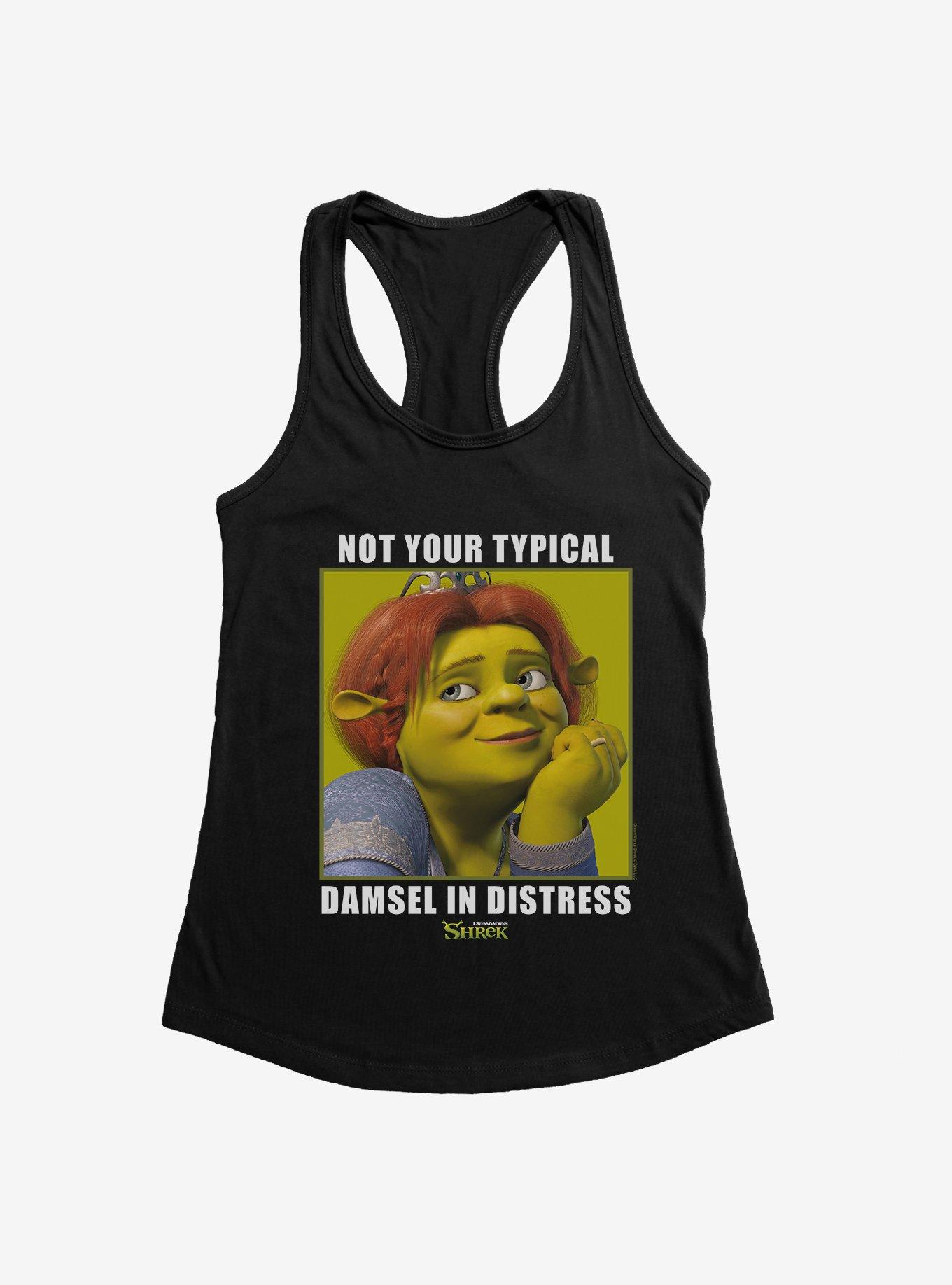 Shrek Not Your Typical Damsel In Distress Girls Tank, BLACK, hi-res