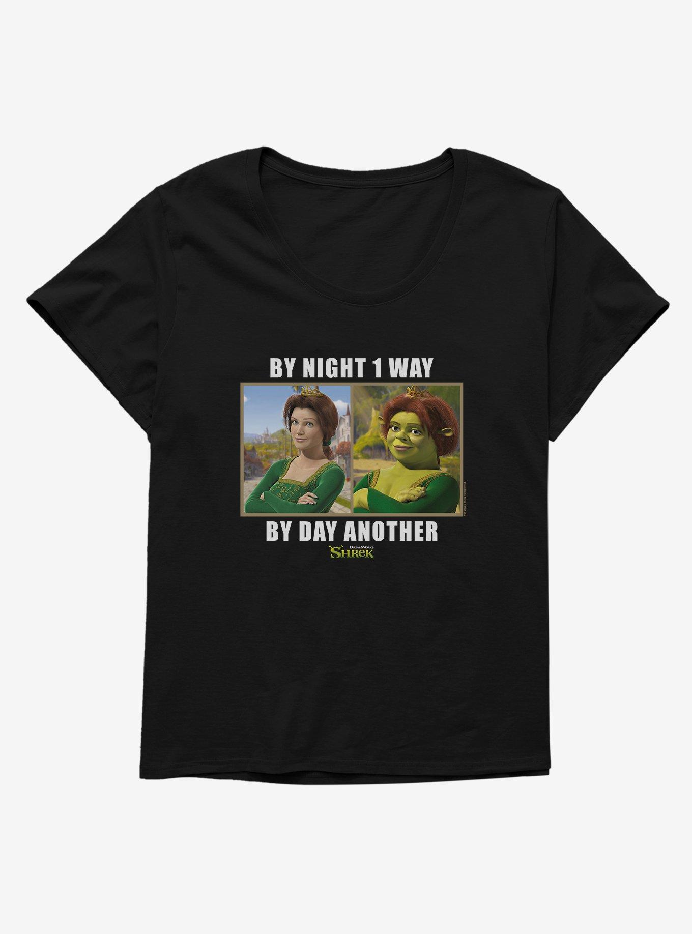 Shrek By Night 1 Way Girls T-Shirt Plus Size, BLACK, hi-res