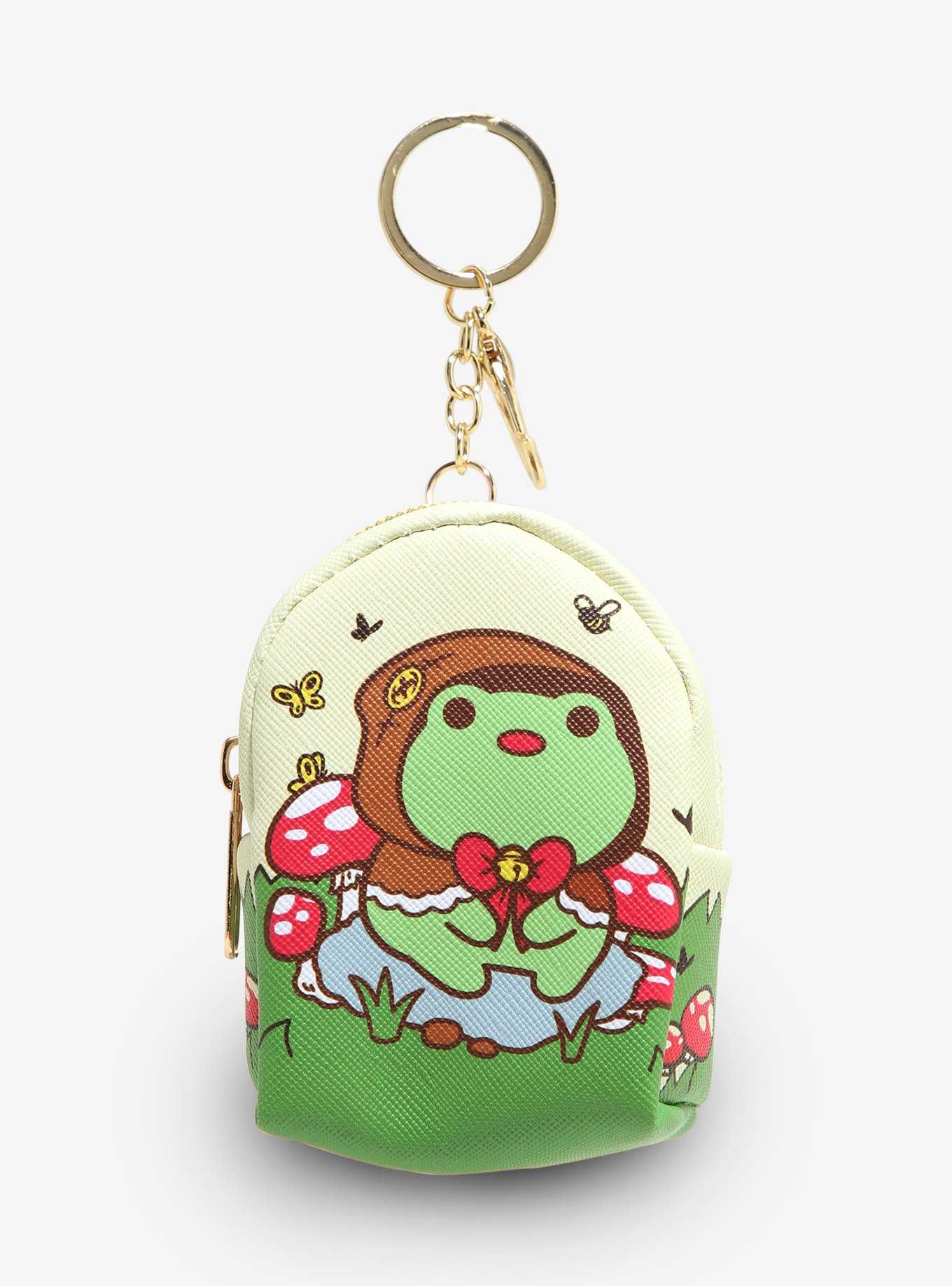 Frog & Mushroom Mini Backpack Keychain, , hi-res