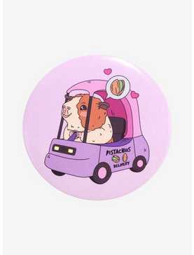 Hamster Pistachio Delivery 3 Inch Button, , hi-res