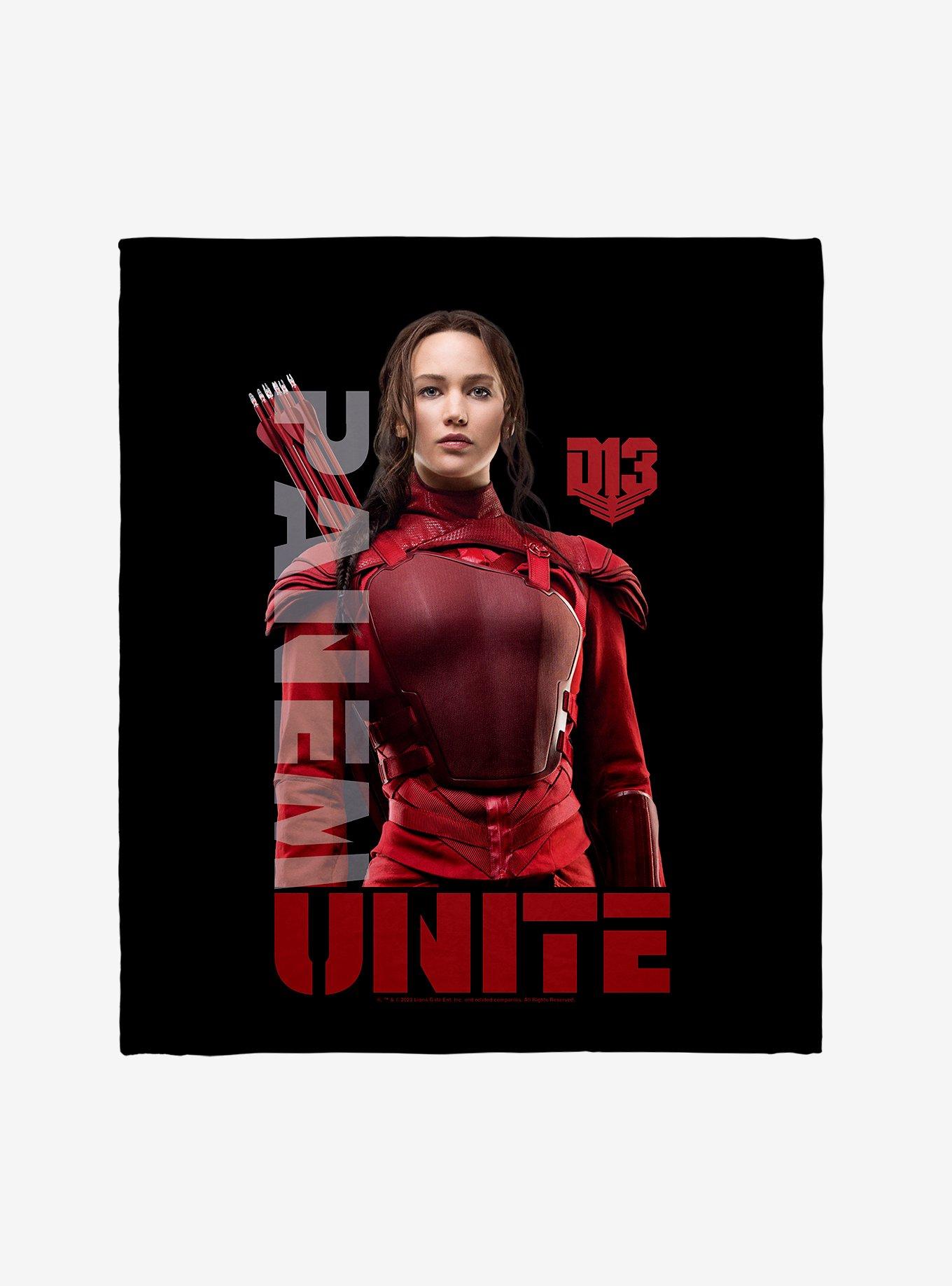 Hunger Games Katniss Panem Unite Throw Blanket, , hi-res