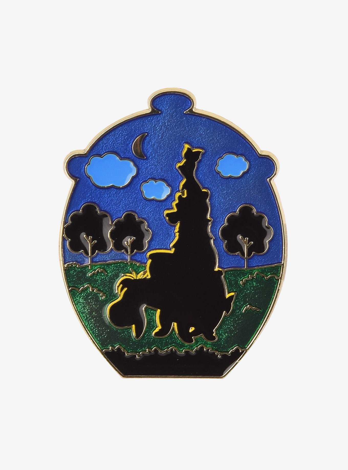 Disney Winnie the Pooh Silhouette Hunny Pot Enamel Pin — BoxLunch Exclusive, , hi-res