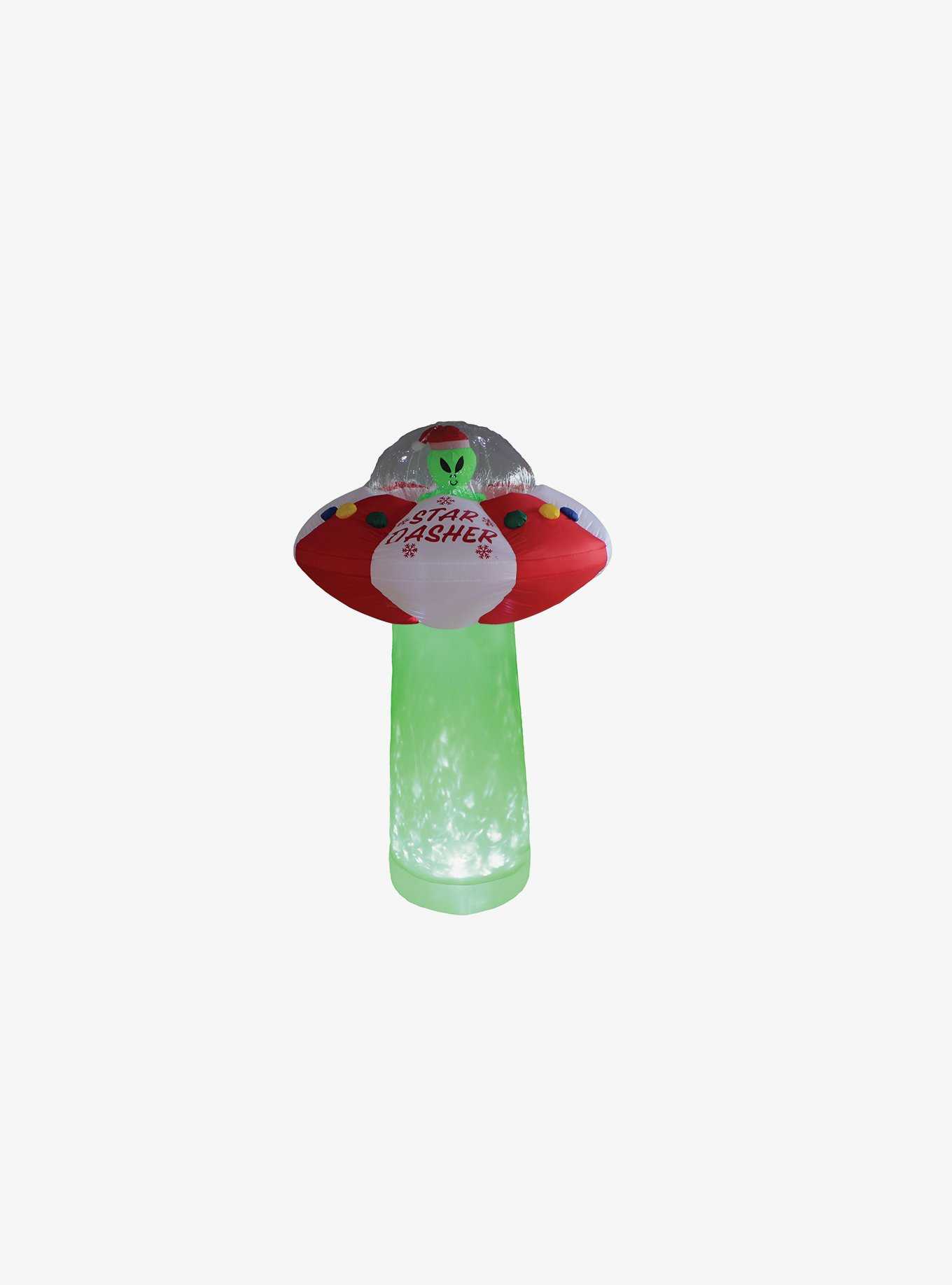 Star Dasher UFO with Tractor Beam Inflatable Decor, , hi-res