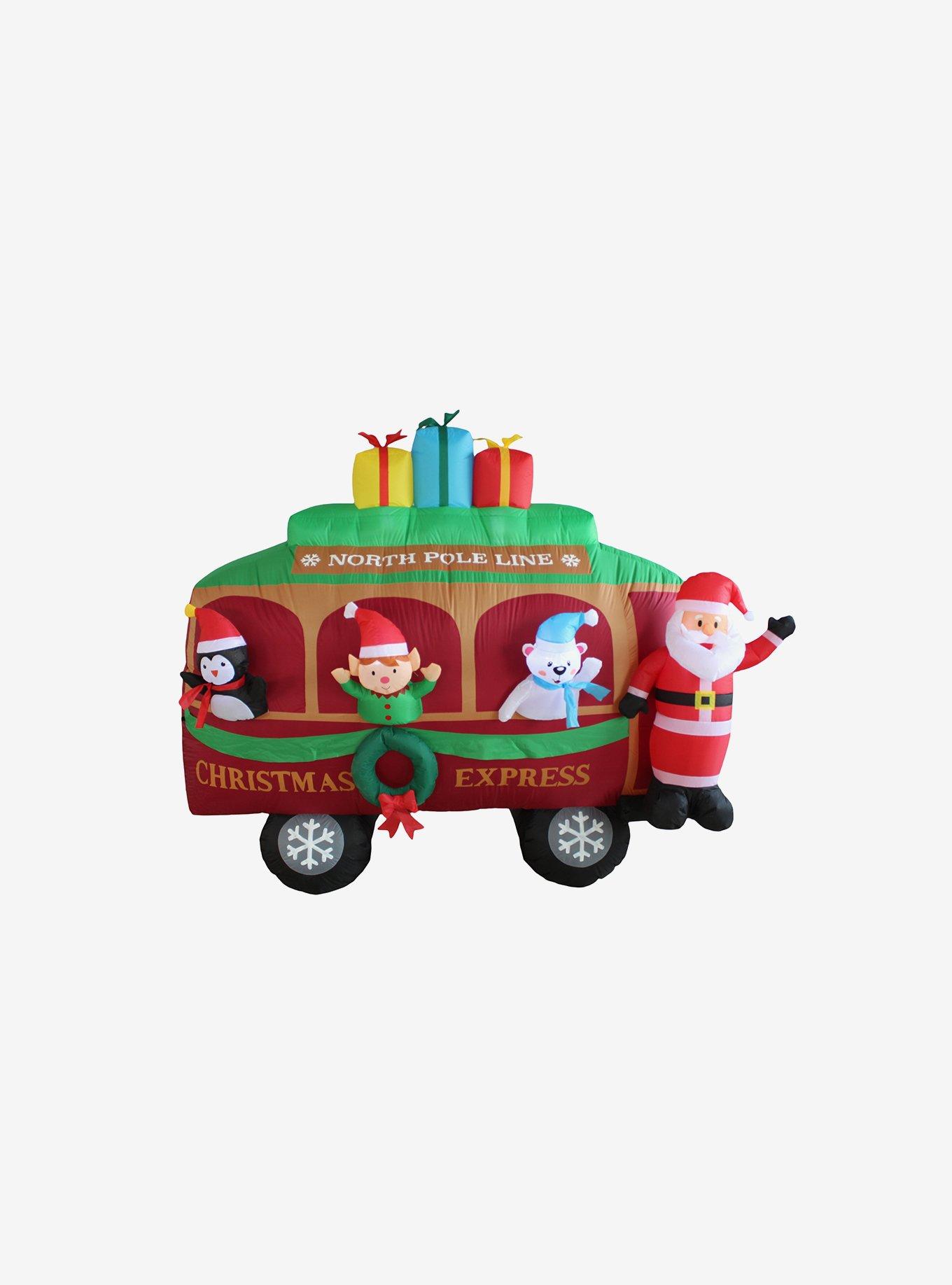 Christmas Caboose Inflatable Decor, , hi-res