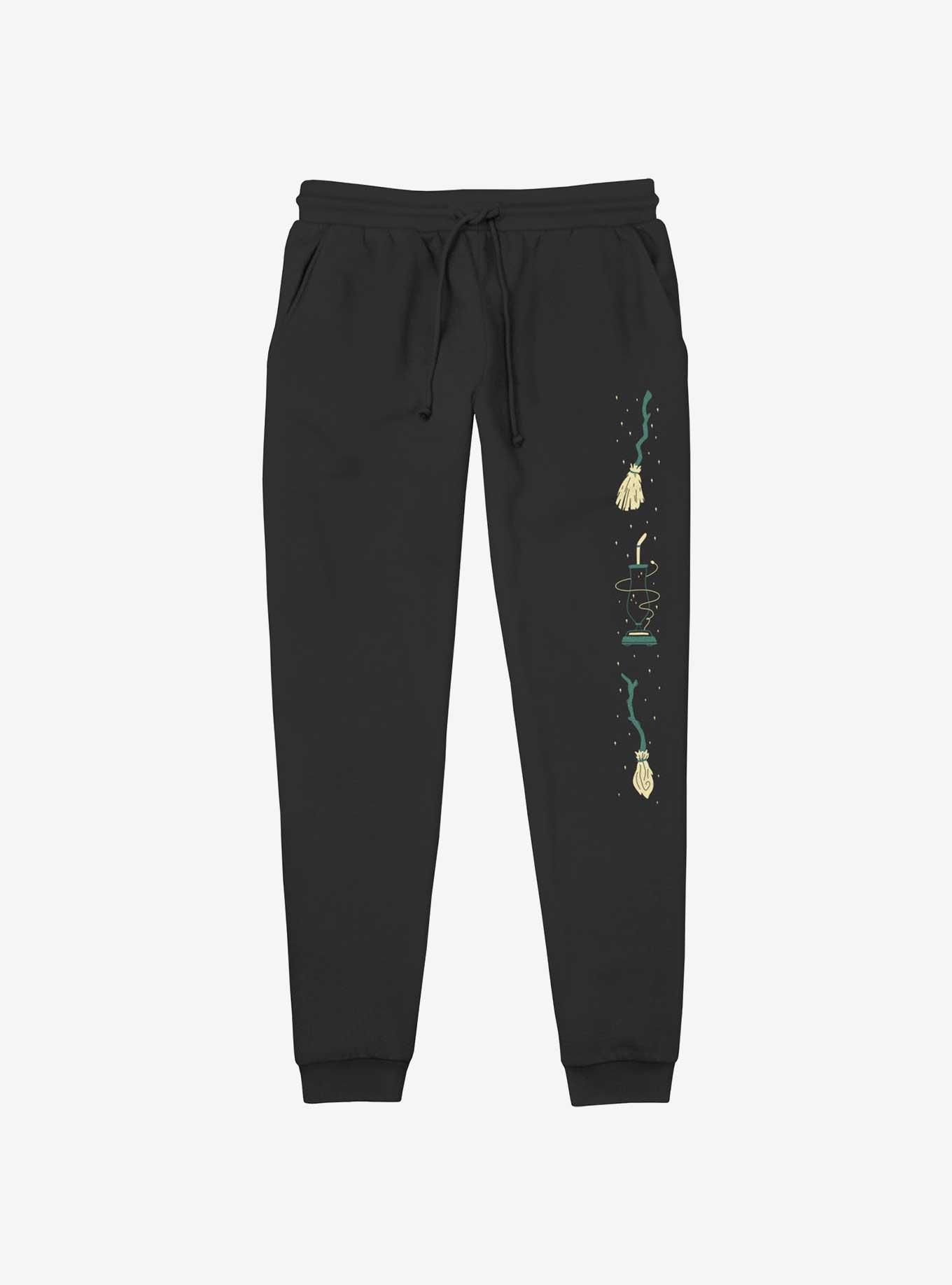 Disney Hocus Pocus Brooms Stack Jogger Sweatpants, BLACK, hi-res