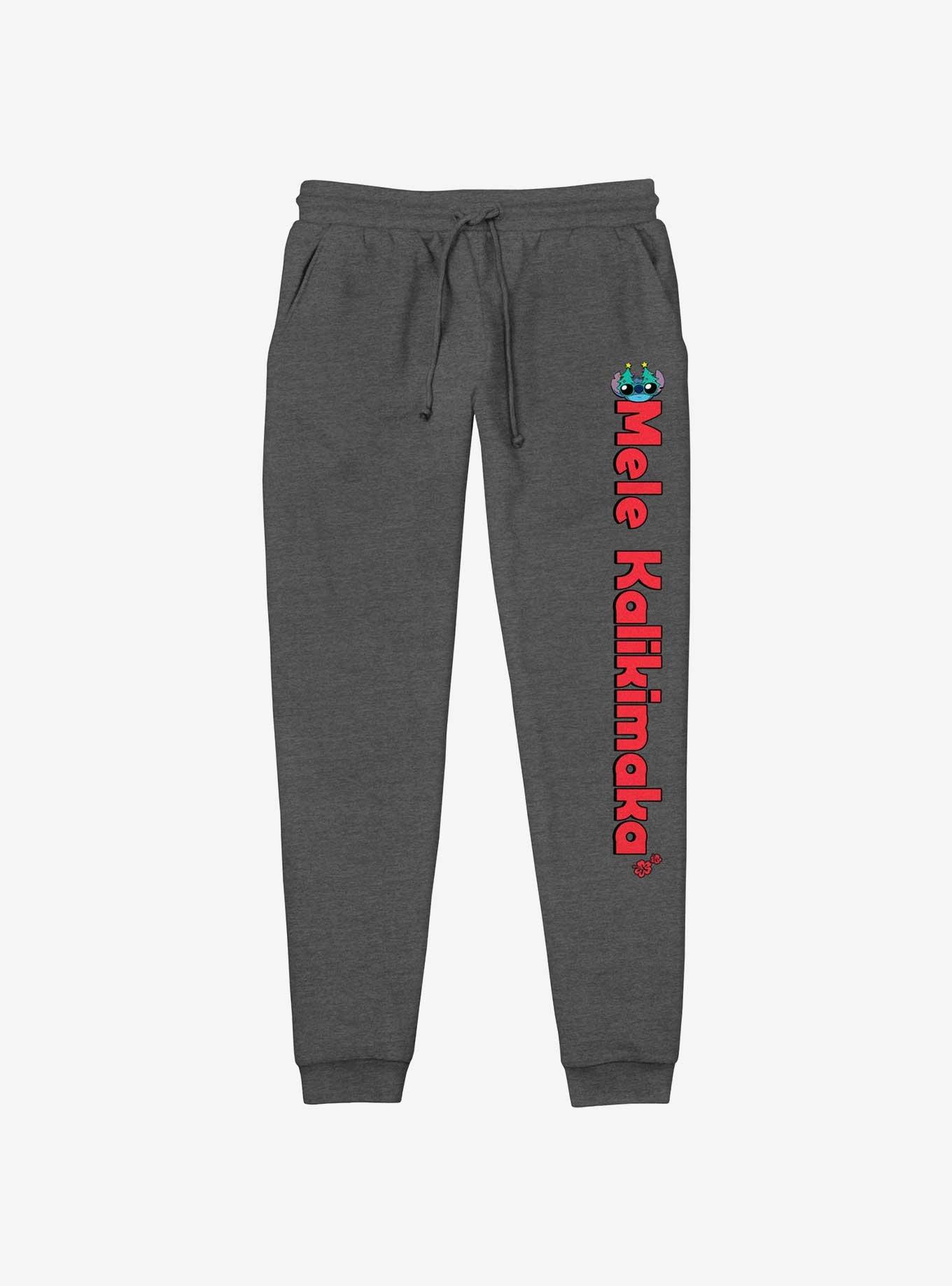 Disney Lilo & Stitch Mele Kalikimaka Merry Christmas In Hawaiian Jogger Sweatpants, , hi-res