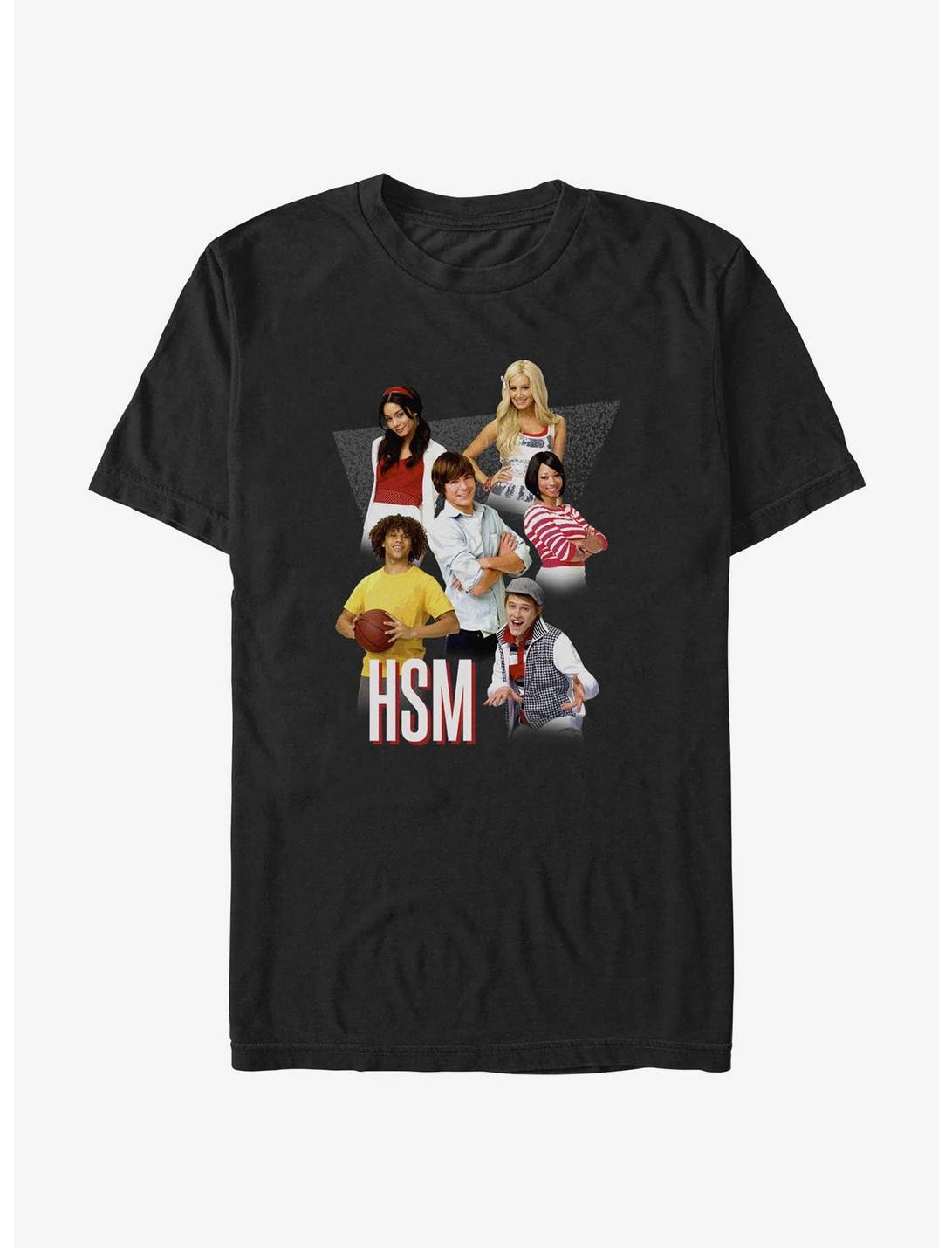 Disney High School Musical Throwback Collage T-Shirt, BLACK, hi-res