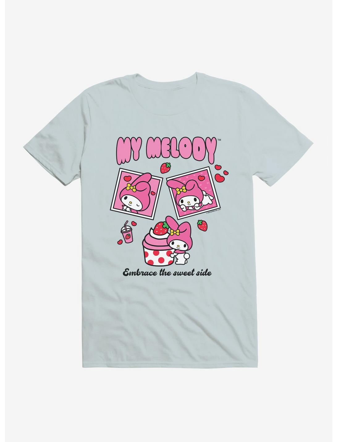 Hello Kitty & Friends My Melody Strawberry Stamps T-Shirt, LIGHT BLUE, hi-res