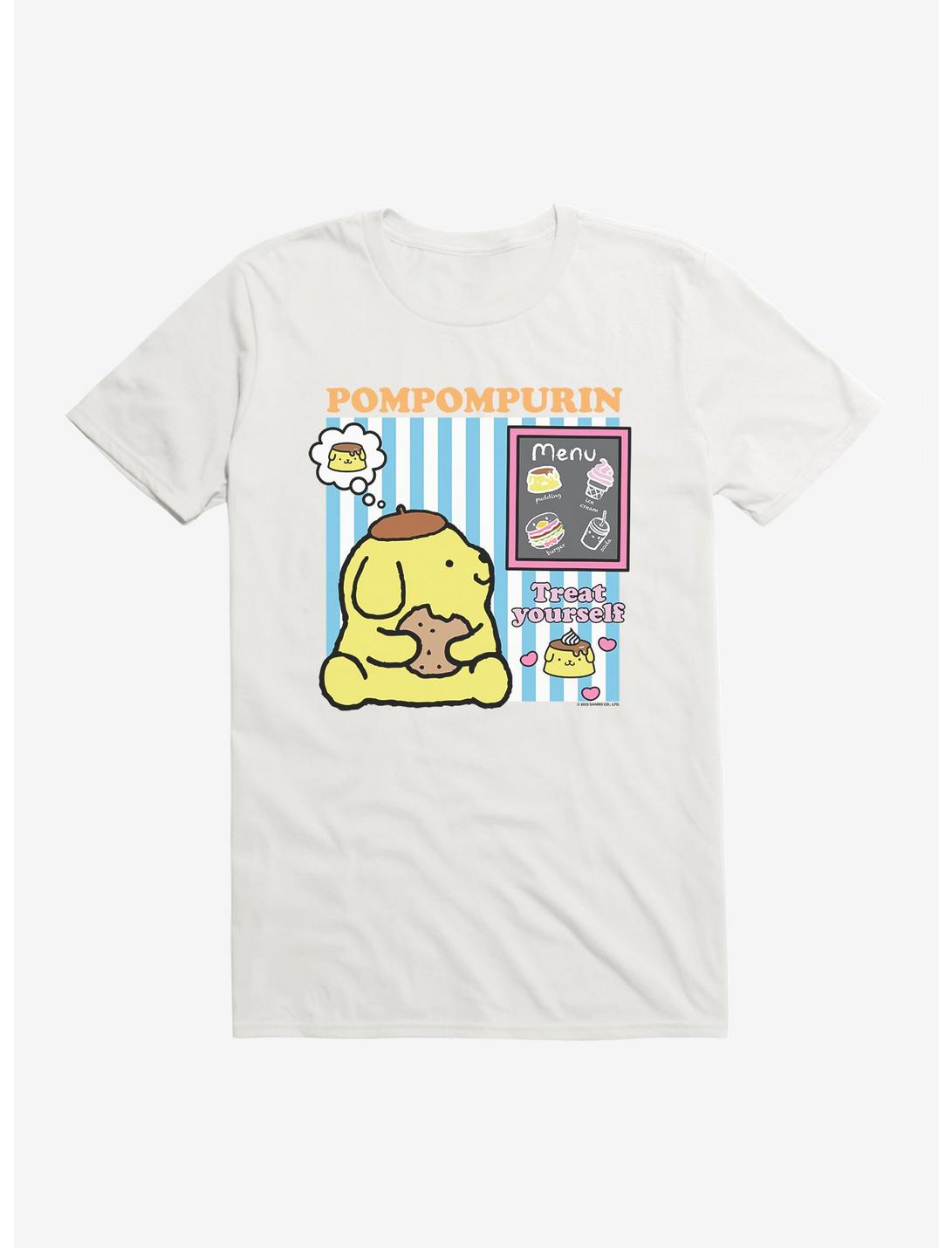 Hello Kitty & Friends Pompompurin Treat Yourself T-Shirt, WHITE, hi-res