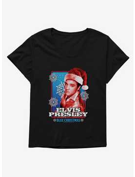 Elvis Presley Santa Hat Womens T-Shirt Plus Size, , hi-res