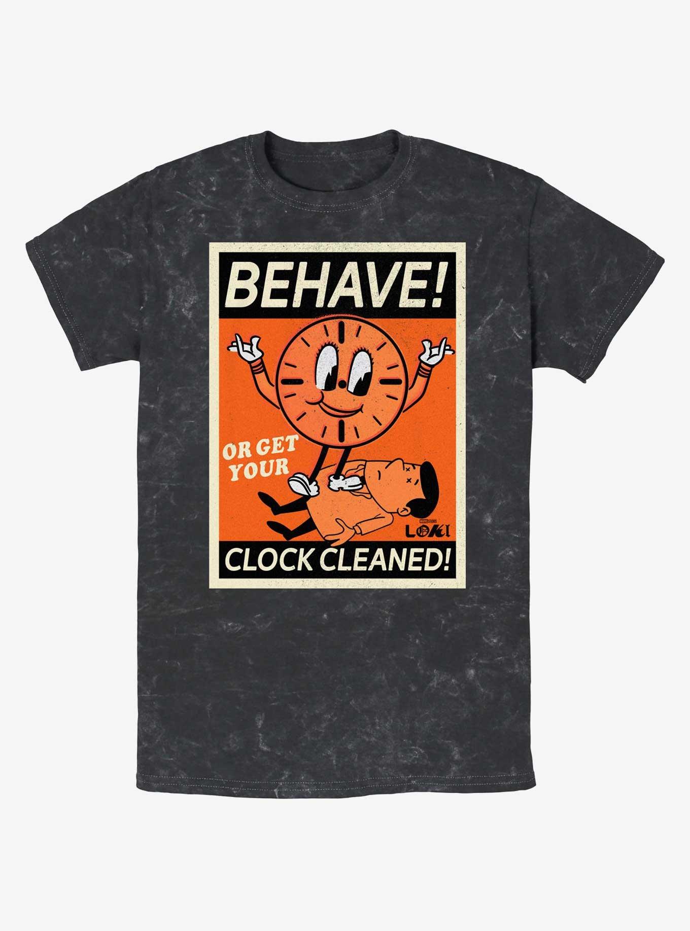 Marvel Loki Miss Minutes Says Behave Mineral Wash T-Shirt, , hi-res