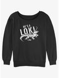 Marvel Loki Alligator Loki He's A Loki Womens Slouchy Sweatshirt, BLACK, hi-res