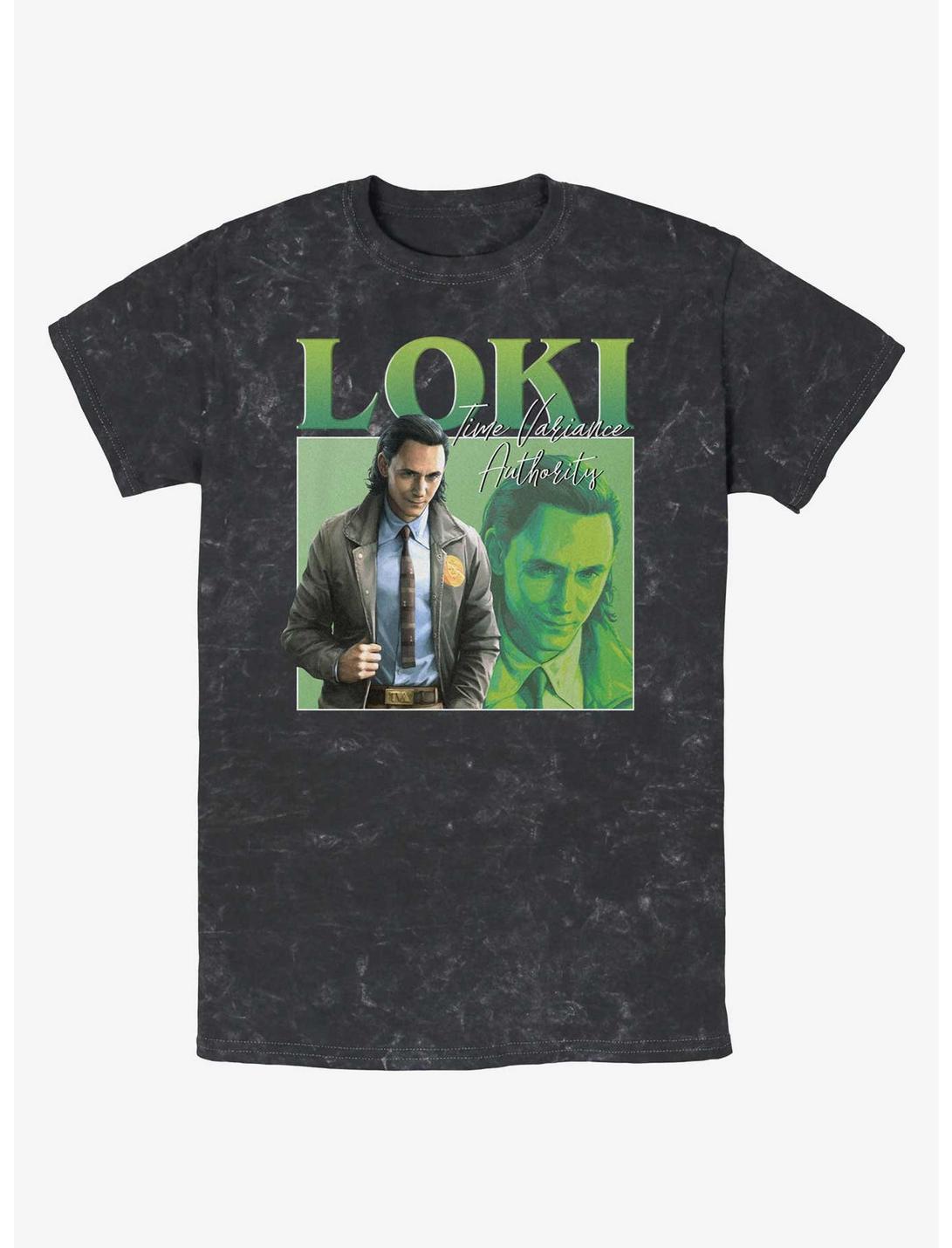 Marvel Loki TVA Loki Mineral Wash T-Shirt, BLACK, hi-res