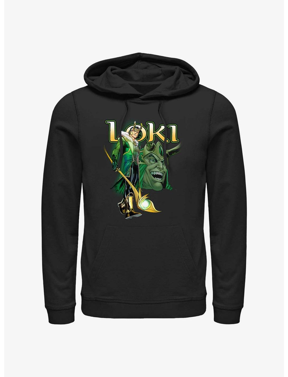 Marvel Loki Mischievous Grin Hoodie, BLACK, hi-res