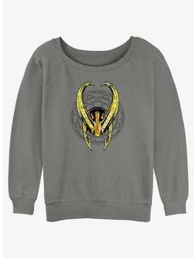Marvel Loki Steel Balaclava Womens Slouchy Sweatshirt, , hi-res