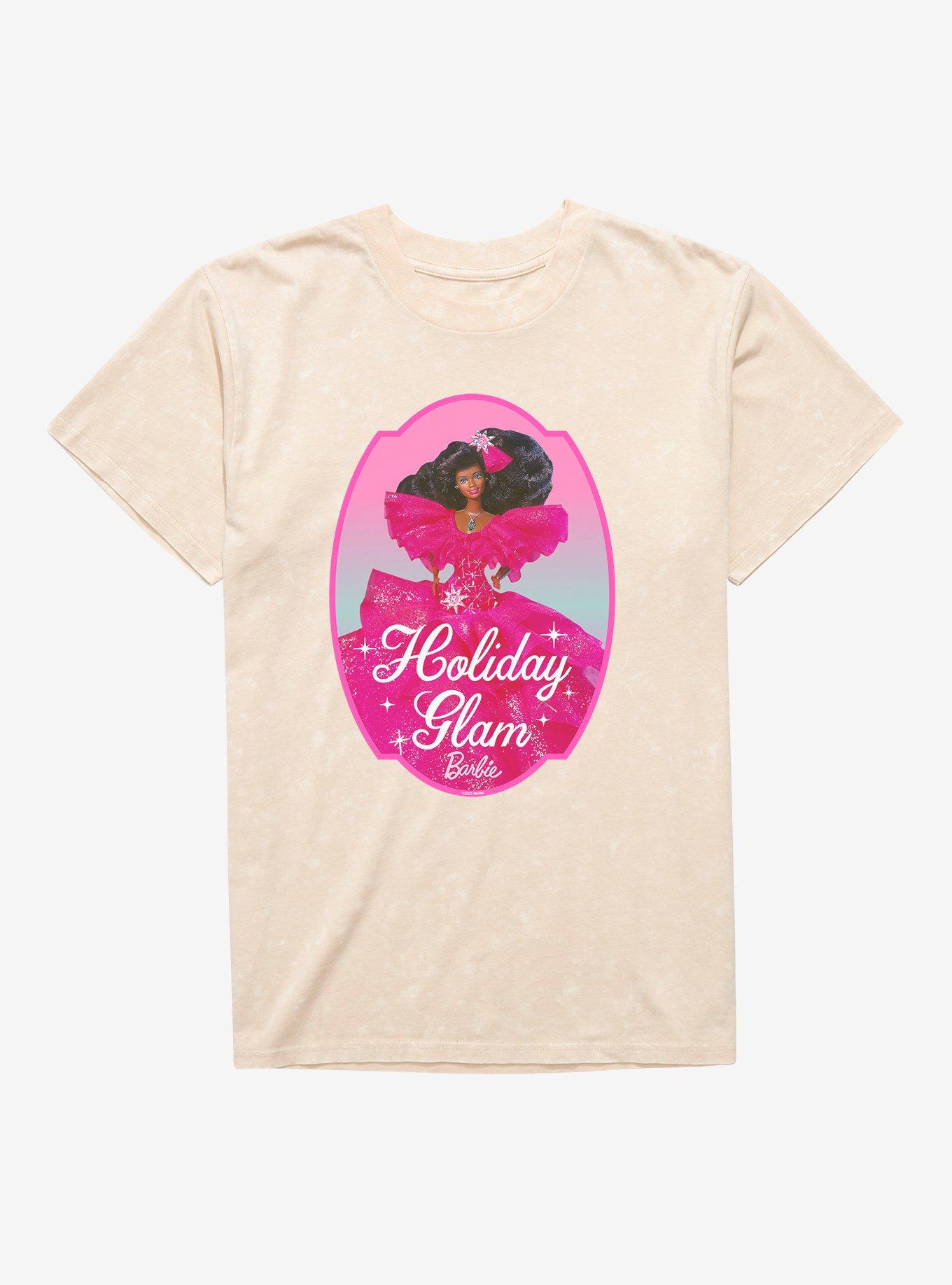 Barbie Holiday Glam Mineral Wash T-Shirt, , hi-res