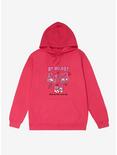 Hello Kitty & Friends My Melody Strawberry Stamps French Terry Hoodie, HELICONIA HEATHER, hi-res
