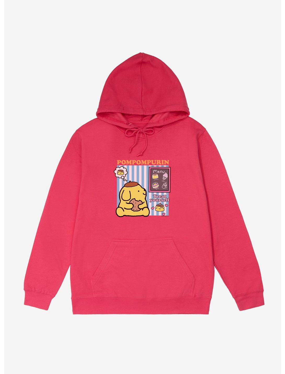 Hello Kitty & Friends Pompompurin Treat Yourself French Terry Hoodie, HELICONIA HEATHER, hi-res
