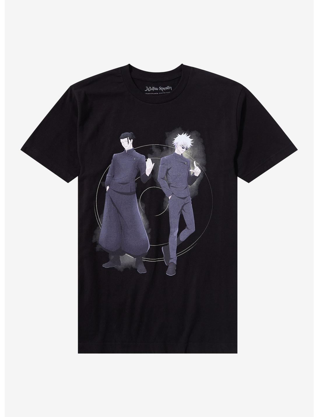 Jujutsu Kaisen Gojo & Geto Betta Fish T-Shirt, BLACK, hi-res