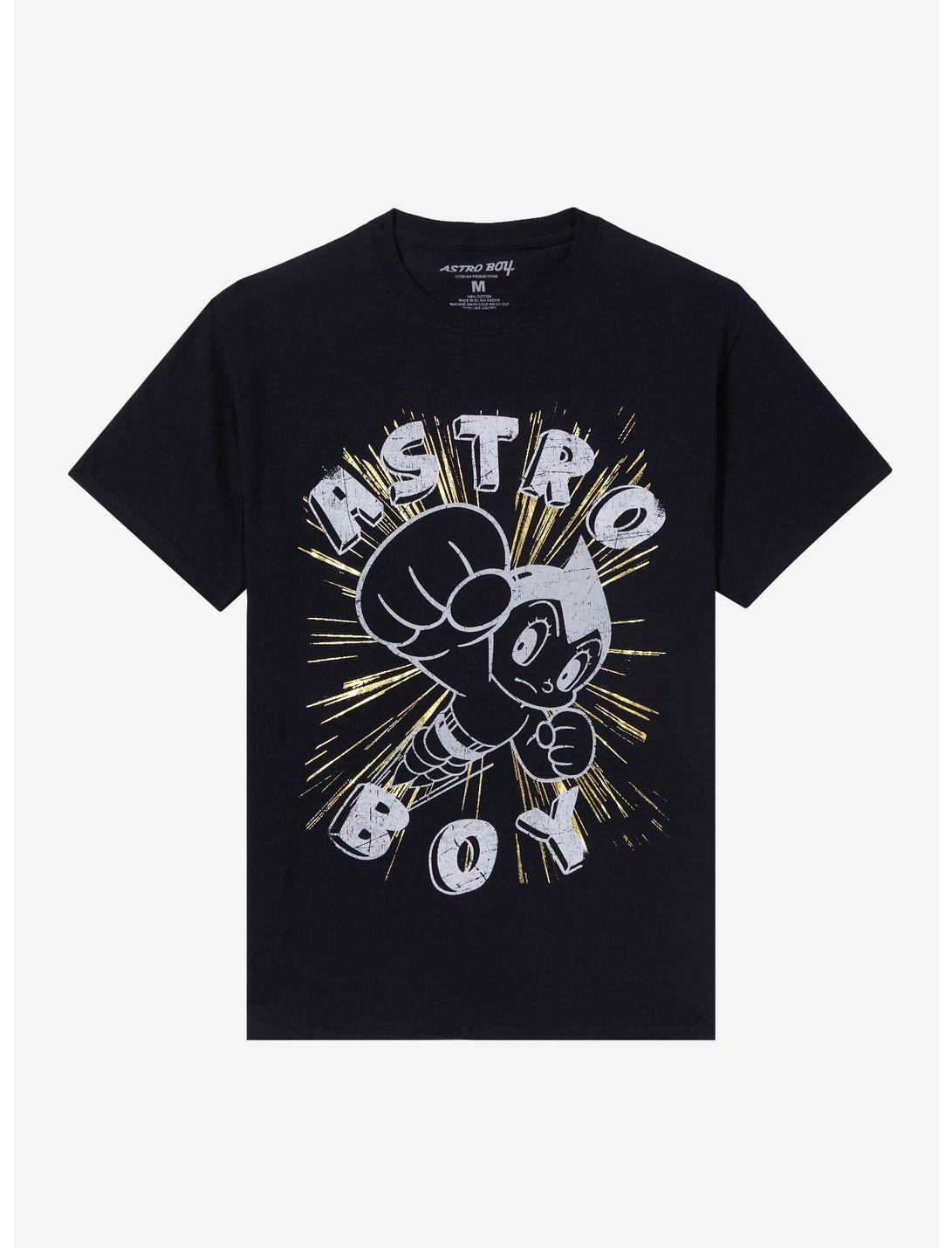 Astro Boy Gold Foil T-Shirt, BLACK, hi-res