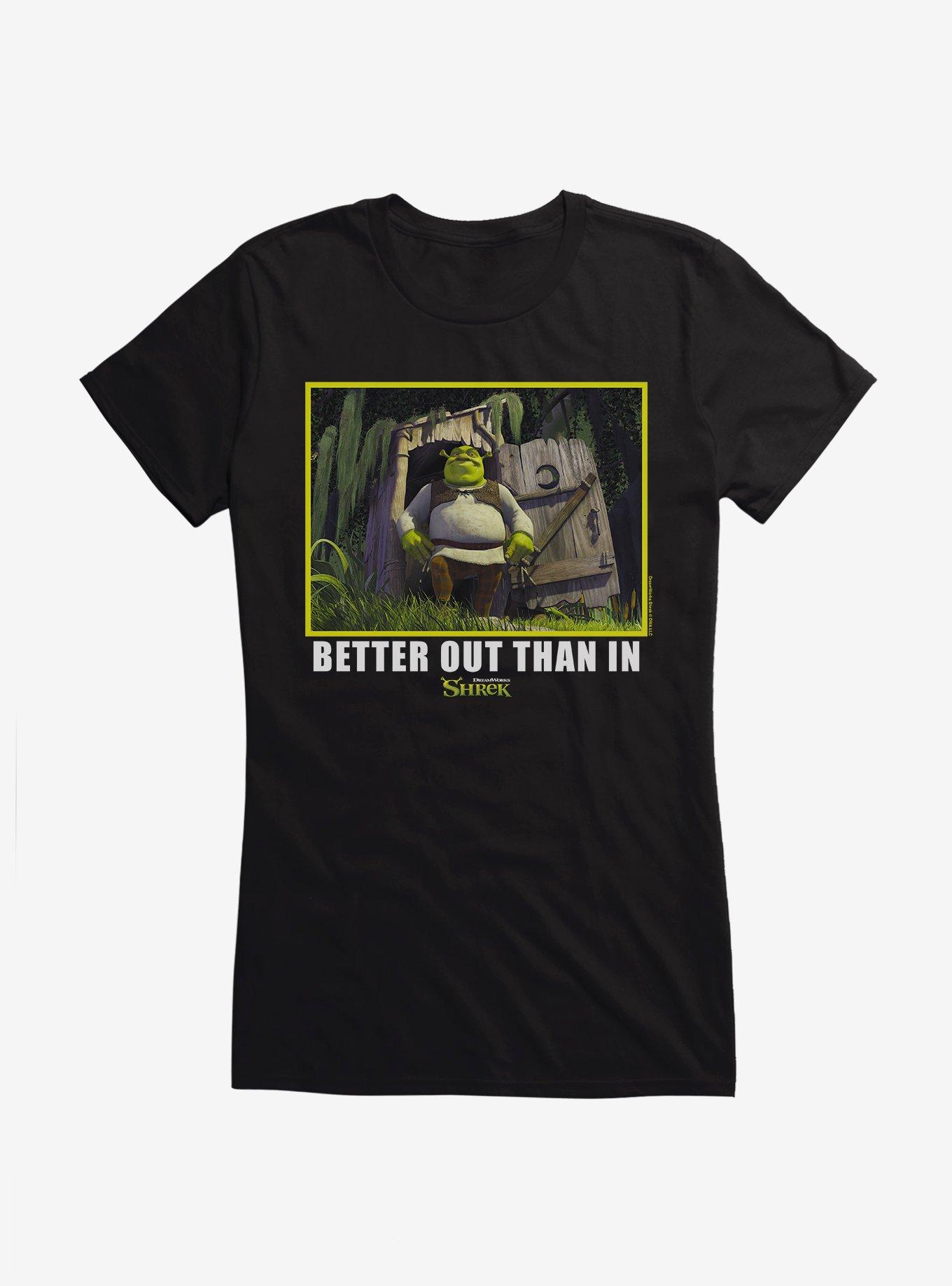 Shrek Better Out Than In Girls T-Shirt, BLACK, hi-res
